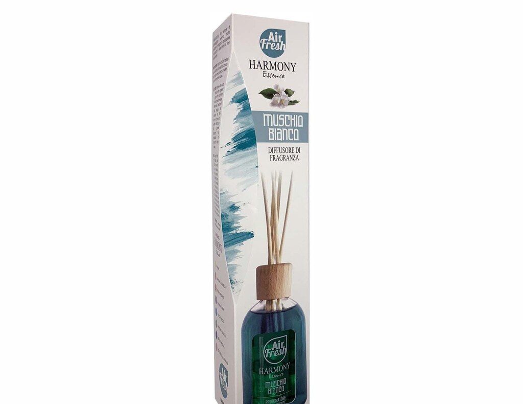 Dišava za prostor s palčkami – beli mošus, 100 ml