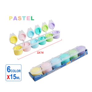 Komplet pastelnih tempera barv – 6 × 15 ml