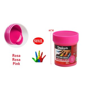 Prstna barva – roza, 50 ml